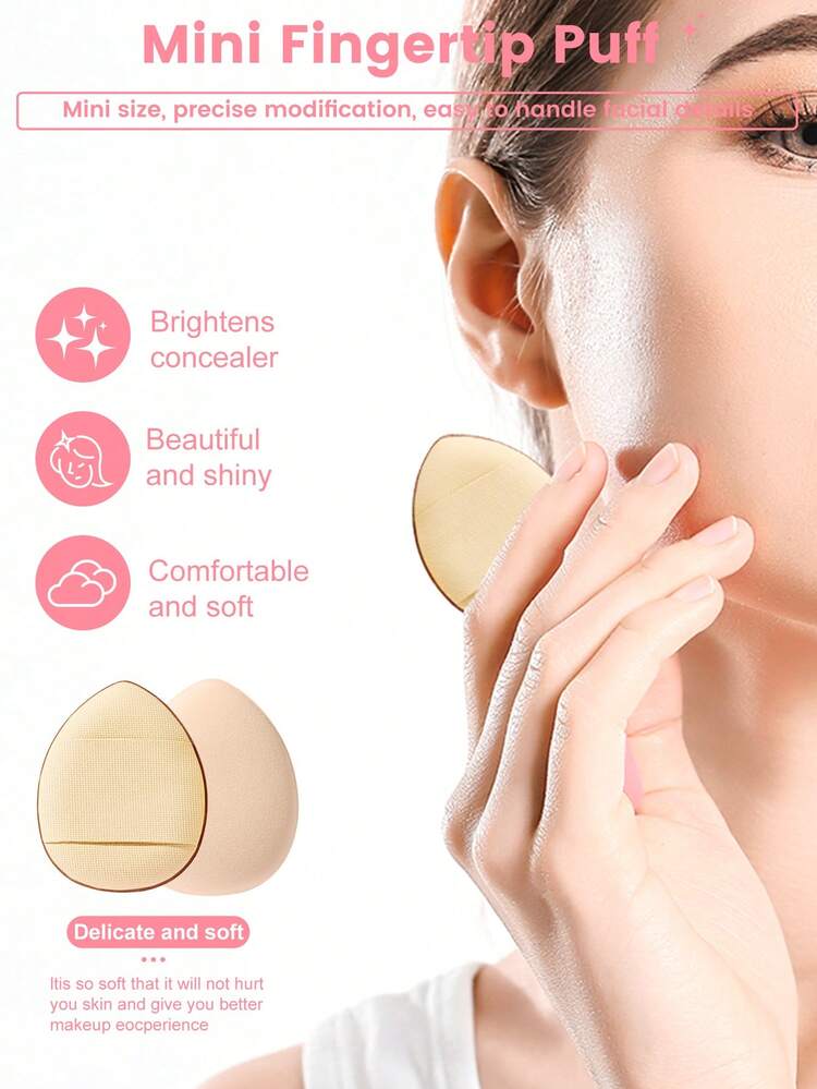 16-Piece Professional Makeup Brush And Beauty Sponge Set: Includes 7 Makeup Brushes (For Setting Powder, Blush, Highlighter, And Eyeshadow) + 4 Portable Sponges (Thumb-Shaped And Round) + 2 Ultra-Soft, Non-Absorbent Beauty Sponges + Brush Cleaner Egg; Comes With A Portable Letter-Printed Pouch And A Handheld Blackhead Remover Brush-Comprehensive Makeup Tool Set. - Multicolor - View 10