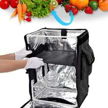 Bicycle Food Delivery Backpack Rucksack Thermal Insulated Hot Food Takeaway Bag - Black - View 8