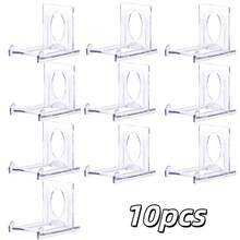 2/4/6/10pcs Adjustable Acrylic Display Stands - Multifunctional Plastic Brackets Suitable For Pictures, Decorative Plates And Electronic Products - Stylish Home Decor, Transparent Adjustable Height Stands For Displaying Pictures|Modern Home Decor|Adjustable Brackets, Badges, Anime - Transparent - View 11