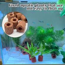 1/2/3/4/6/8/10入水族水草陶瓷環，為魚缸提供穩定的景觀支撐。重力環適用於水生植物，生物呼吸環，易於使用的水草固定環，適用於景觀佈置與裝飾 - 彩色 - 查看 9