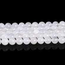 Natural White Stone Beads Howlite Crystal Pearl Jades Moon Round Loose Waist Beads For Jewelry Making DIY Handmade Bracelet - Multicolor - View 34