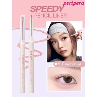 Peripera K-Beauty 速效眼线笔，胶状/凝胶状眼线笔，2mm 细笔尖，眼线笔，显色度高，色彩浓郁，质地顺滑，持久不脱妆，哑光妆效，防水防汗，日常妆容，韩式妆容