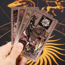 Bộ bài Tarot cao cấp mạ vàng hồng, phù hợp cho người mới bắt đầu và chuyên gia - Bài Tarot chống thấm nước và bền bỉ kèm sách hướng dẫn, in nhũ vàng, 78 lá bài Tarot Rider-Waite cổ điển nguyên bản dùng để bói toán, xem vận mệnh, quà tặng sinh nhật và ngày lễ cho nam và nữ. - Hồng - Xem 8