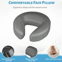 Reposacabezas de masaje para cama cuna de masaje ajustable en casa accesorio portátil para cama de masaje kit de reposo para mesa de masaje para cama de salón almohada boca abajo después - Grisoscuro - Ver 7