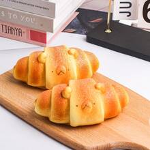 1个可爱柔软慢回弹逼真面包模型，湿润道具，适用于摄影、烘焙装饰和展示 - 彩色 - 查看 8