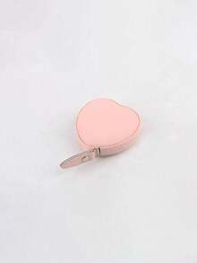 1 pieza Cinta métrica retráctil de cuero PU con forma de corazón, 150 cm (59,06 pulgadas) Regla multifuncional mini, Cinta métrica de cuero para la cintura, Portátil para uso doméstico - Rosa - Ver 10