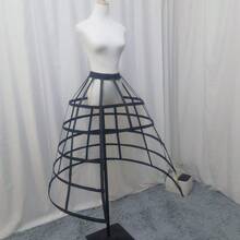 女士 5 圈裙撑 衬裙 裙撑 裙撑 衬裙 - 彩色 - 查看 5