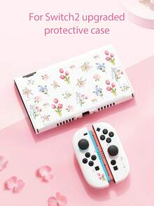 适用于 2 (2025) 的花卉图案保护套（1 件），兼容 Switch 2/Switch OLED/Switch NS/Lite，新一代 Switch 第二代游戏配件，送给 Switch 玩家的最佳礼物 - 查看 11