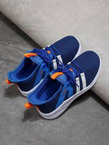 GLAMSTRIDE Boys Girls Athletic Sneakers For Kid,Lightweight Breathable Lace Up Running Tennis Shoes For Toddler Little Kid Big Kid - 藍色 - 查看 6