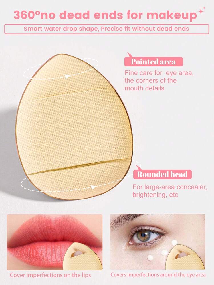 16-Piece Professional Makeup Brush And Beauty Sponge Set: Includes 7 Makeup Brushes (For Setting Powder, Blush, Highlighter, And Eyeshadow) + 4 Portable Sponges (Thumb-Shaped And Round) + 2 Ultra-Soft, Non-Absorbent Beauty Sponges + Brush Cleaner Egg; Comes With A Portable Letter-Printed Pouch And A Handheld Blackhead Remover Brush-Comprehensive Makeup Tool Set. - Multicolor - View 9