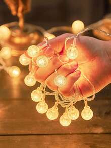 1条1.5米/3米/6米家居装饰LED仙女透明泡泡水晶球串灯,适用于家居装饰、卧室装饰、房间装饰、婚礼装饰、生日装饰,可用于婚礼装饰、卧室装饰、派对装饰、母亲节装饰、音乐节装饰,透明泡泡水晶球,营造温馨浪漫的氛围,适用于客厅、桌子、墙壁、节日悬挂装饰 - 透明氣泡球 - 查看 3