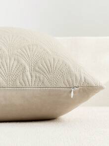 1pc/2pcs Throw Pillow Covers 18x18,Velvet Decorative Couch Pillow Cover Soft Square Cushion Cases For Sofa Bed Car - Beige - View 6