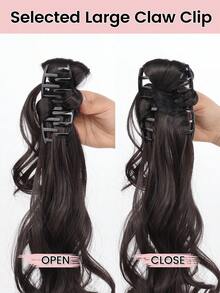 Tóc giả dài 16 inch kiểu Trung Quốc mới, xoăn gợn sóng màu vàng đen, kẹp càng cua, kiểu râu rồng, bướm, buộc lệch bên, chịu nhiệt, tự nhiên, mềm mại, có thể buộc, kiểu cổ truyền Hanfu Cheongsam dành cho phụ nữ dự tiệc và hàng ngày. - Nhiều màu - Xem 8