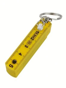 1pc Multifunctional ABS Plastic Folding Ruler, 50cm/19.69in, 10-Fold With Keychain, Compact And Portable, Multi-Purpose Folding Ruler Drawing Tool, Student Measuring Ruler - A - View 11