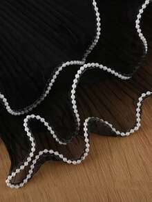 2件/套，426厘米白色珍珠花朵装饰包装纸，仿珍珠装饰，白色花束礼品包装网，花束包装纸，DIY花束，婚礼，婚礼装饰，家居装饰，婚礼花艺，春季装饰，母亲节礼物，母亲节花束装饰 - 彩色 - 查看 17