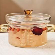 1 件装迷你硼硅玻璃双耳量杯蒸锅，家用蛋汤碗，双耳婴儿辅食蒸锅 - 查看 13