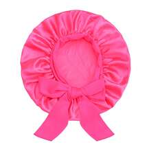ZTZI 1pc Luxury Satin Hair Bonnet With Bow - Soft Silk Sleep Cap For Protecting Curly & Natural Hair - AA1pc Bow-tie Round Hat - View 22