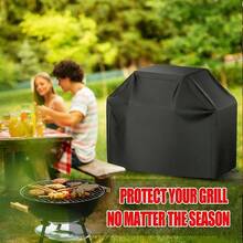 Heavy Duty Waterproof Grill Cover, UV-Resistant And Fade-Proof, All-Weather Protection. Suitable For Charbroil, Nexgrill And Other Brand Grills. Black. - A - View 7