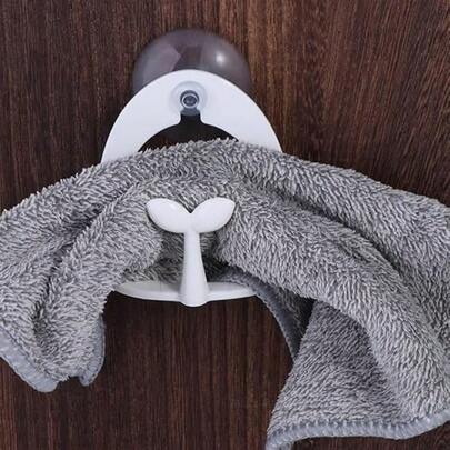 1ชิ้น ตะขอแขวนผนังรูปดอกตูมดูดสูญญากาศน่ารัก, ไม่ต้องเจาะ, ยึดเกาะแน่น, เหมาะสำหรับห้องน้ำและห้องครัว, ติดตั้งไร้รอยต่อ, ใช้ซ้ำได้, ที่จัดเก็บผ้าเช็ดตัวและผ้าสำหรับแขวนประตูห้องน้ำ, ใช้ได้กับกระเบื้อง, ผนังกระจก และพื้นผิวอื่นๆ, ตะขอแขวนผนังสำหรับใช้ในบ้าน