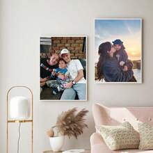 2 piezas Decoración de pared de galería personalizada, decoración de habitación, póster personalizado, arte de pared personalizado, foto personalizada, artículos personalizables, marco opcional - Multicolor - Ver 7