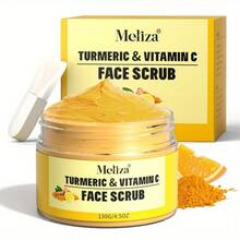 Meliza 维生素C和姜黄面部磨砂膏/深层清洁和温和清洁/适合所有肤质---附赠涂抹刷-夏季护肤 - 深層清潔 - 查看 7