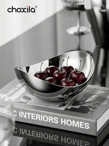 1个304不锈钢优雅甜点碗 - 可用作零食碗、甜点杯、燕麦沙拉碗、早餐碗、托盘、水果盘，花瓣造型设计，适合作为返校礼物，也适用于客厅、卧室、办公室、露营、酒店、学校和其他场合。 - 甜點盤 - 查看 8