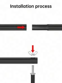 Adjustable Black Photography Backdrop Stand, Excluding Backdrop Cloth, Photography Studio Prop Support Set - Black - View 9