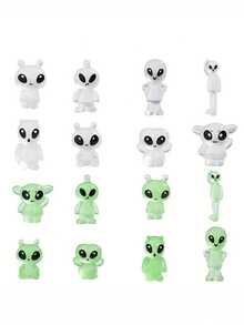 可爱创意微景观发光外星怪物仙女装饰摆件 - 套裝 - 查看 8