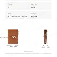 Original High-End Large-Capacity Short Women's Wallet Korean Version Of The Ins Style Simple Multi-Card Slots Two-Fold Wallet For Women Money Wallet Mini Wallet Purse Wallet Small Wallet Cute Wallet Travel Essential Summer - Multicolor - View 5