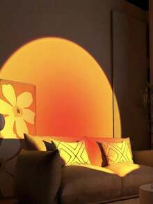 1 Stück USB betriebene LED Sonnenuntergang Projektionslampe, einstellbarer Winkel Sonnenuntergang Stimmungslicht, LED Nachtlicht geeignet für Fotografie/Party Dekoration, Wohnzimmer, Schlafzimmer, Camping, Hochzeit, auch ein tolles Weihnachtsgeschenk für Frauen, Mädchen, Freunde und Familie - Verschiedenfarbig - Übersicht 3