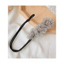 1个雪纺花朵发髻器，花朵发髻造型工具，蓬松发髻造型工具，发饰 - 多色 - 查看 9