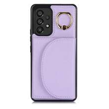 PU 人造皮革手機殼，相容 Galaxy A17 A56 A36 A26 A16 A55 A35 A15 A54 A14 A73 A53 A13 A72 A52 A71 A51 4G 5G，附環形支架，RFID 防盜錢包手機殼，相容 Galaxy S26 S25 Edge S24 S23 S22 S21 FE Plus Ultra，附支架、卡槽卡夾保護殼 - 紫色 - 查看 12