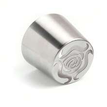 6pcs/Set Extra Large Russian Piping Tips - 6pcs Stainless Steel Macaron Cream Piping Nozzles For 3D Rose, Tulip Cake Decoration And Macaron Bouquet (6A) - 彩色 - 查看 4