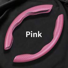 2pcs Durable Classic Leather Steering Wheel Cover, Comfortable Grip, Anti-Slip, Strong Adhesion, Universal Car Steering Wheel Protector, Auto Interior Decor, Leather - Multicolor - View 16