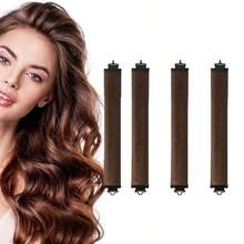 1pc/4pcs No Heat Curler, Hair Band Curler And Hot Curler, Made Of Soft High Elastic Rubber, No Heat Needed, Hair Styling Tool Accessory - Multicolor - View 15