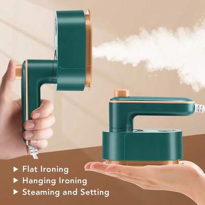 RAF Bàn ủi hơi nước cầm tay - Thiết bị ủi cầm tay - Có tùy chọn USB/Dây nguồn - Bàn ủi hơi nước gia đình - Thích hợp để ủi vải và quần áo, lý tưởng cho ký túc xá sinh viên, căn hộ và phòng trọ - Bàn ủi nhỏ gọn phù hợp với không gian hẹp, ưu đãi đặc biệt cho mùa xuân/thu, dụng cụ ủi quần áo mùa hè.