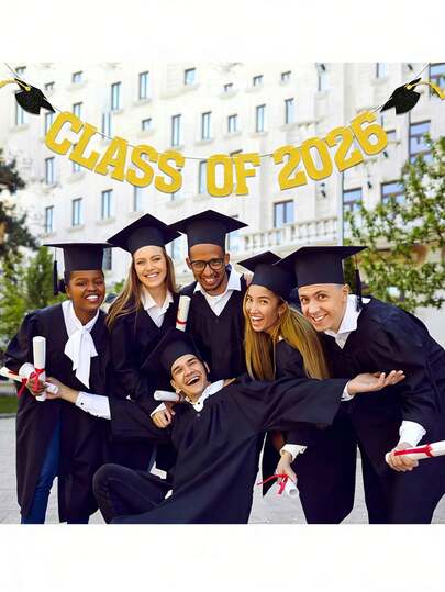1 adet 2026 Mezuniyet Dekoratif Afişi - Altın Simli "2026 Sınıfı" Afişi. Sınıflarda, spor salonlarında, tribünlerde asmak ve parti arka planı olarak kullanmak için uygundur. Mezuniyet partilerini ve çeşitli temalı etkinlikleri süslemek için mükemmel bir seçimdir.