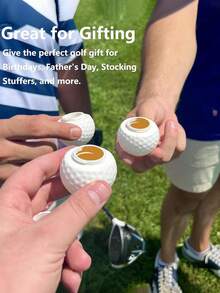 1-3pcs Golf Ball Shaped Creative Glass Cups, Gift Box Packaging - Multicolor - View 6