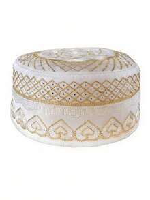 Mũ Kufi dệt kim nhẹ, có thể điều chỉnh, thoáng khí, thích hợp cho tháng Ramadan và trang phục truyền thống, mùa hè, đi biển, kỳ nghỉ. - G - Xem 15