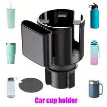 2-In-1 Design Adjustable Car Cup Holder, Multifunctional Non-Slip Phone Holder, Universal Cup Holder Expander Car Accessory – Fits Most Large Bottles & Drinks, Stable Base, Easy Installation, Perfect For Daily Commute & Road Trips - Car Cup Holder - View 4