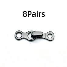 2/4/6/8 Pairs Alloy Invisible Hook And Eye Fasteners, Collar Hooks, Pant Hooks, Leather And Fur Coat Hooks, Anti-Exposure Clasps - Multicolor - View 26