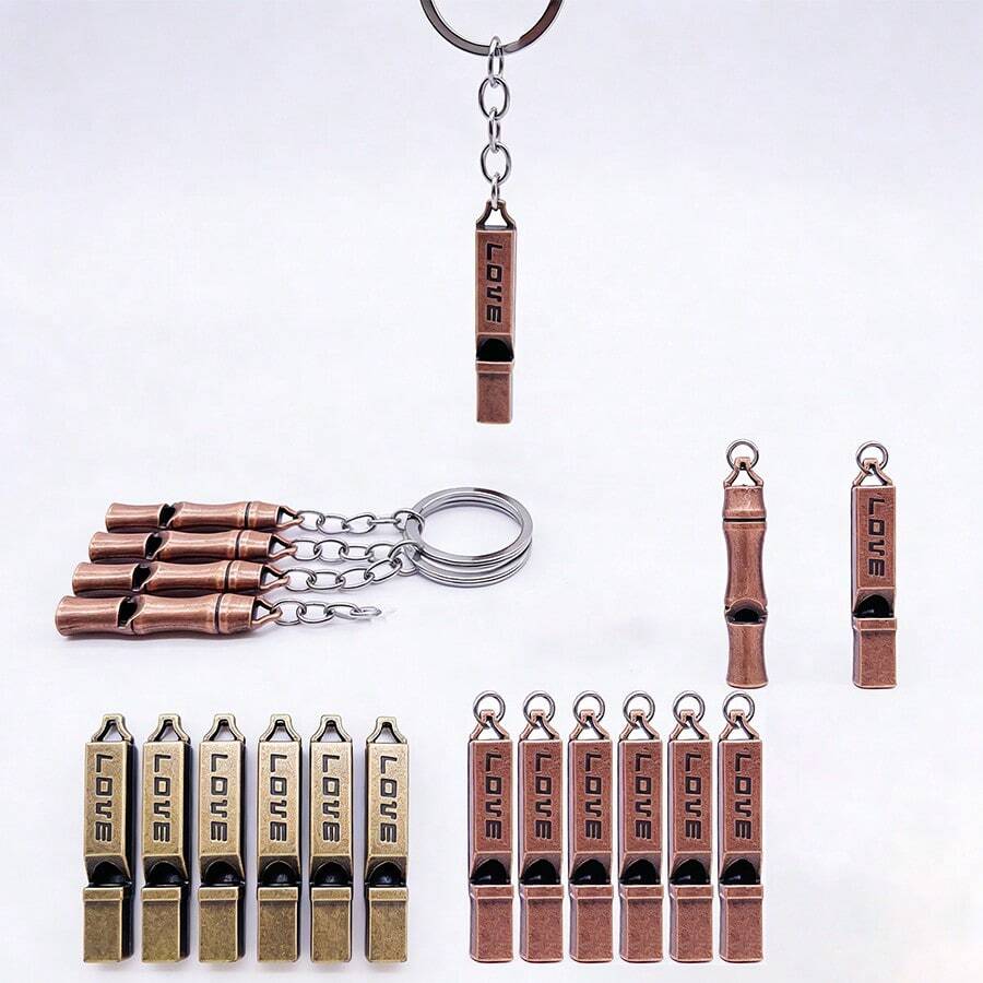 2pcs Whistle Shaped Multifunctional Bottle Opener Keychain, Key Ring Decoration, Car Key Accessory, Backpack Pendant, Wallet Bag Charm, Event Gift, Mini Keychain, Suitable For Key Decoration, Car Key Accessory, Bag Charm, Holiday Gift, Event Gift - Multicolor - View 1