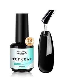 GLOZ Gel Nail Polish Top Coat - No-Wipe Top Coat, High Gloss Long-Lasting Gel Top Coat Suitable For Clear Nail Gel And Acrylic Nails, Suitable For Home DIY And Nail Salon - 無色 - 查看 7