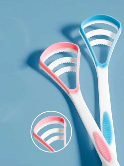 Fawnmum Tongue Cleaner, Macaron Tongue Brush For Fresh Breath, Tongue Scraper Oral Hygiene Cleaning Tool