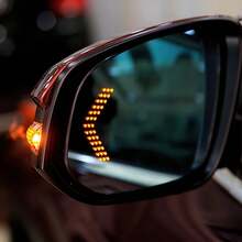LED Car Rearview Mirror Lights, Arrow Light Panel, 12V, 14SMD, Rearview Mirror Indicator, Signal Lamp, Car Accessories, 2 Pcs S7AD - White 1 Pair - View 5