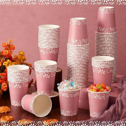 10/20/40 كوب ورقي سعة 9 أونصة للأعياد المكسيكية، أدوات المائدة والديكور لحفلات المكسيك، أكواب من الفخار المصنوع من الطين، أكواب ورقية يمكن التخلص منها لحفلات استقبال المواليد وحفلات الزفاف والأعياد