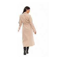 Women's Max Long Overcoat In Brushed Wool Hbd Plus - Sbt-005 - Beis - Ver 2