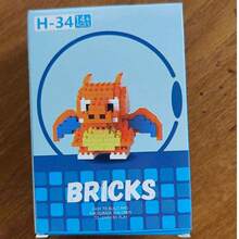 Set de bloques de construcción, bloques de ladrillos para ensamblar, modelo de Charizard de anime a escala micro, manualidades y regalo - Multicolor - Ver 19