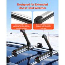 Car Luggage Rack - 4 Paar Ski / 2 Snowboards(465 mm Ladebreite) - View 6