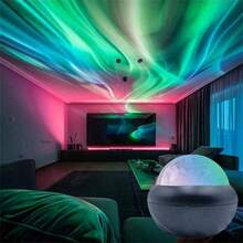 1pc Aurora Projection Floor Lamp, Remote Control, Multi-Color Switching, Suitable For Indoor Space Wall Decor, Perfect Gift For Couples, Family And Friends. Easter Gift - Multicolor - View 8